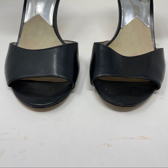 MK Michael Kors Guiliana Open Toe Snake Ankle Strap High Heels Shoe Women's 10 - Picture 3 of 9